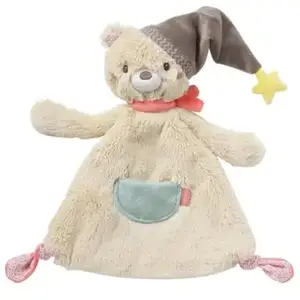 Fehn Knuffeldoekje Bruno Beer 27 Cm Beige pas cher