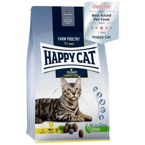 10kg Culinary Adult volaille fermière Happy Cat - Croquettes pour chat pas cher