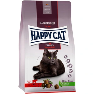Comparateur de prix : 10kg Sterilised Adult b uf des Préalpes Happy Cat - Croquettes pour ch...
