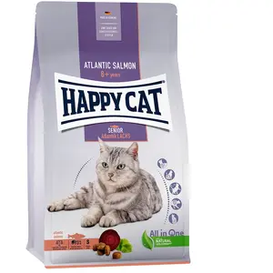 4kg Senior saumon de l'Atlantique Happy Cat - Croquettes pour chat pas cher
