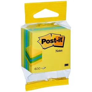 Post-it - Mini-cube de 400 feuilles 51x51mm Citron en sachet pas cher