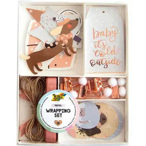 folia verpakkingsset PASTEL, 38-delig pas cher