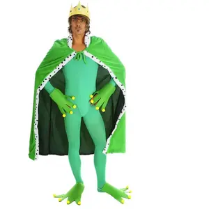 Merkloos / Sans marque Kikker cape met handen en poten voor volwassenen - Verkleedkleding - One sizeVendu parbol