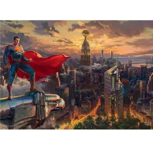 Schmidt Spiele Superman, Protector of Metropolis: Puzzle Thomas Kinkade, DC 1.000 Teile pas cher