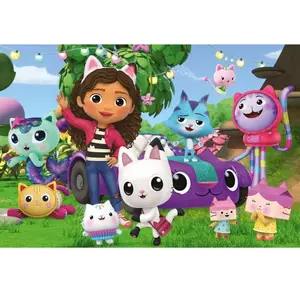 Schmidt Spiele Fröhliche Freunde, 60 Teile: Kinderpuzzle Gabby´s Dollhouse Glitzerpuzzles