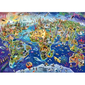 Schmidt Spiele 58288, Découvrez le monde, puzzle 1000 pièces pas cher