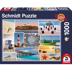 Comparateur de prix : Puzzle Schmidt - Au bord de la mer, 1000 pièces