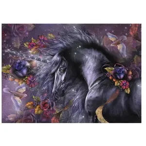 Schmidt Spiele 58512 Laurie Prindle, Rose bleue, puzzle 1000 pièces pas cher