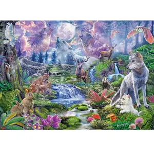 Comparateur de prix : Puzzle 1000 pièces Schmidt - Steve Sundram : Faune au clair de lune
