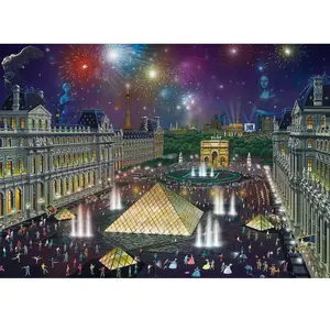 Schmidt Vuurwerk bij het Louvre, 1000 stukjes Puzzel pas cher