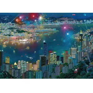 Schmidt Spiele Feux d'artifice au-dessus de Hong Kong (1000 pièces) pas cher