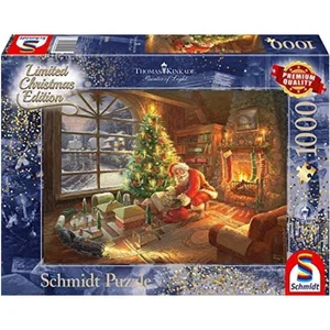 Schmidt Spiele Thomas Kinkade - Le Père Noël est là! Spiele-59495 pas cher