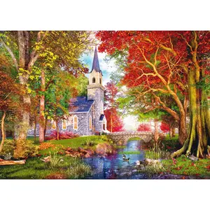 Schmidt Spiele La Chapelle dans la Forêt d'Automne Spiele-59788 pas cher