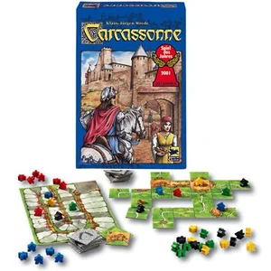Jeu de société - HANS IM GLÜCK - Carcassonne - Jeu de placement stratégique - 72 cartes - 2 joueurs ou plus pas cher