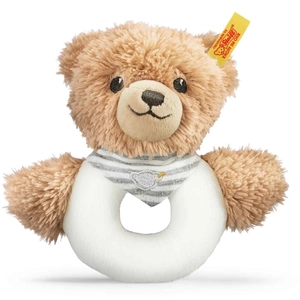Doudou Ours Dors Bien Steiff - Anneau de Préhension - Gris - 12 cm pas cher