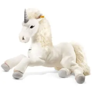 Steiff - 15090 - Peluche - Licorne-pantin Starly - Blanc pas cher