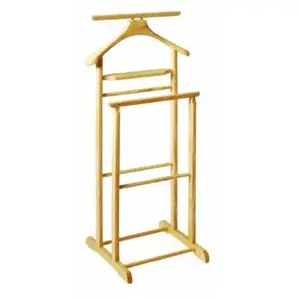 Haku möbel 30369 valet bois massif hévéa nature 36 x 47 x 102 cm pas cher