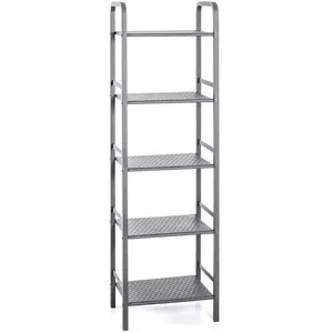 HAKU Möbel étagère gris, métal - Dim.: L 40 cm x H 137 cm x P 28 cm, Style: Modern pas cher