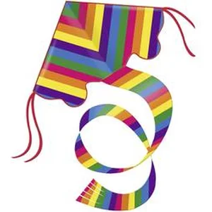 Gunther - 1159 - Jeu de Plein Air - Cerf-Volant Monofil - Rainbow en Polyester Ripstop pas cher
