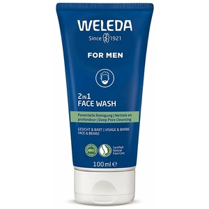 Weleda Men 2in1 Reinigingsgel voor gezicht & baard - 100 ml pas cher