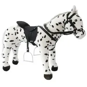 Heunec - 723771 - Porteur peluche cheval 'Oncle Alfred' - puce musicale intégrée - charge maximale 100kg pas cher
