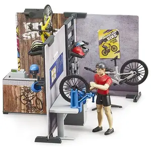 Comparateur de prix : Bruder bworld Bikeshop met figuur (63120)