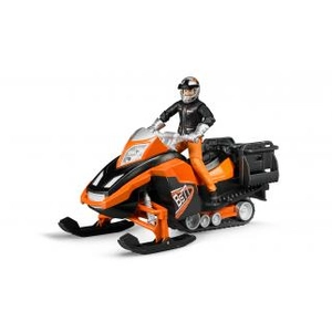 Bruder - 63101 - figurine - moto neige avec conducteur et accessoires pas cher