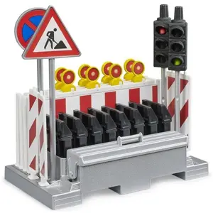 Bruder 62009 Zubehör: Verkehrssicherungsset mit Ampeln pas cher