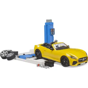 Bruder speelgoed Car Service Center met Roadster - speelset auto. pas cher