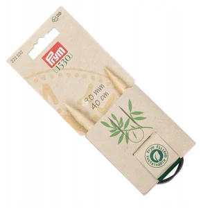 Prym Bamboe Breinaalden met Koord 40cm Maat 9
