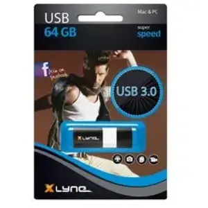 Xlyne Wave USB-stick 64 GB Zwart, Wit 7964000 USB-A 3.2 Gen 1 pas cher