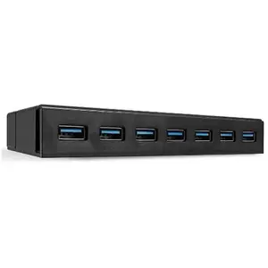 USB Hub LINDY 43228 Black