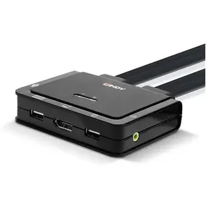 LINDY 42346 KVM-switch DisplayPort Muis, Toetsenbord 3840 x 2160 Pixel
