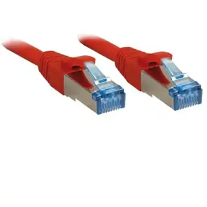 Lindy Câble réseau cat.6A S/FTP, cuivre, LSOH, 500MHz, rouge, 0,3m pas cher