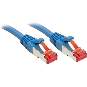 Lindy Câble réseau Cat.6 S/FTP, cuivre, 250MHz, bleu, 0,3m pas cher