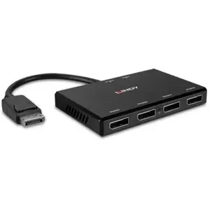 Lindy 38431 interface hub DisplayPort Zwart pas cher
