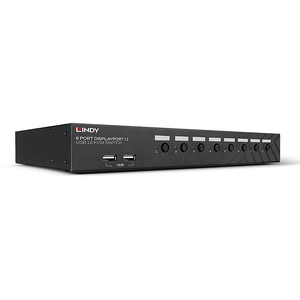 Lindy - Commutateur écran-clavier-souris/audio - 8 x DisplayPort/audio...