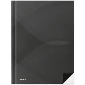 RNKVERLAG RNK Verlag Cahier 'notes carbon black', A5, ligné pas cher