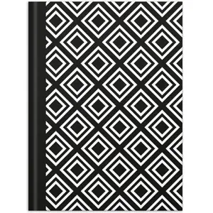 RNK Verlag Cahier 'Black & White Rhombus', A5, pointillé pas cher