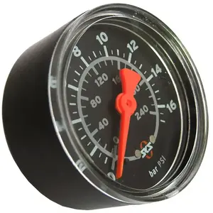 UNKNOWN SKS Accessoires Manomètre 16 bar R1/4' Compresseur de course, noir, 5 x 5 x 3 cm pas cher