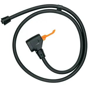 SKS GERMANY Tuyau avec tête MV Easy de rechange pour AIR-X-PLORER, AIR-X-PLORER DIGI, AIRMOTION Tuyau de pompe à vélo (tête de pompe avec tuyau, tous les types de valves, 1200 mm), noir pas cher