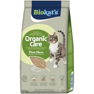 Comparateur de prix : 30l (env.12kg) Biokat's Organic Care Litière pour chats en fibres végétales