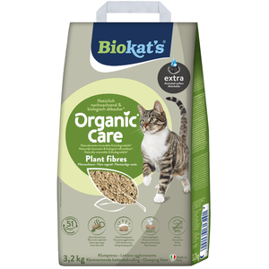 3.2kg (8L)  Organic Care Plant Fibres Extra Biokat's litière pour chat pas cher