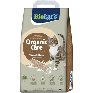 BioKat's 8 l (env. 3 kg) Biokat’s Organic Care litière pour chat en fibres de bois pas cher