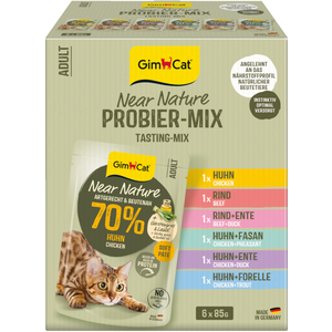 GimCat Kattenvoer Near Nature Mix - 6 x 85 gr pas cher