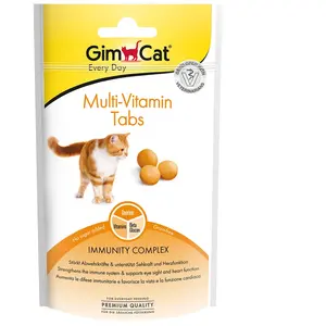 GimCat Multi-Vitamin Tabs pour chat - 40 g pas cher