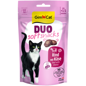 50g GimCat Duo Soft Rind & Käse Katzensnacks pas cher
