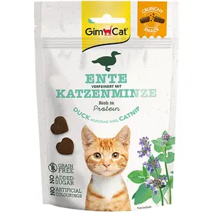 GimCat Crunchy Snacks pour chat - Mix poulet, dinde, canard (140 g) pas cher