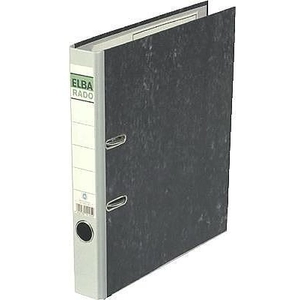 Classeur rado papier marbré, largeur de dos: 50 mm gris elba 100022597 pas cher