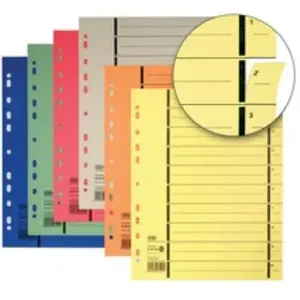 Elba intercalaires avec perforation, format a4 extra large, 400004667Vendu parfnac-be